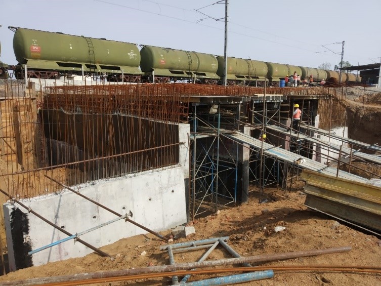 Infrastructure project Minor Bridge, In Delhi-Bombay Railway project - Crystal build squre